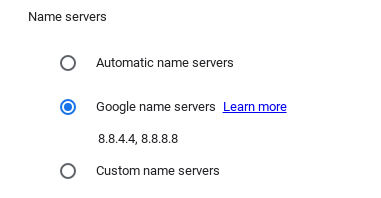 Changing the DNS servers on a Chromebook and selecting the Google DNS