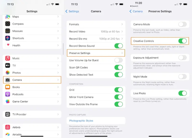 Step by step to keep the aspect ratio on 16:9 on iPhone