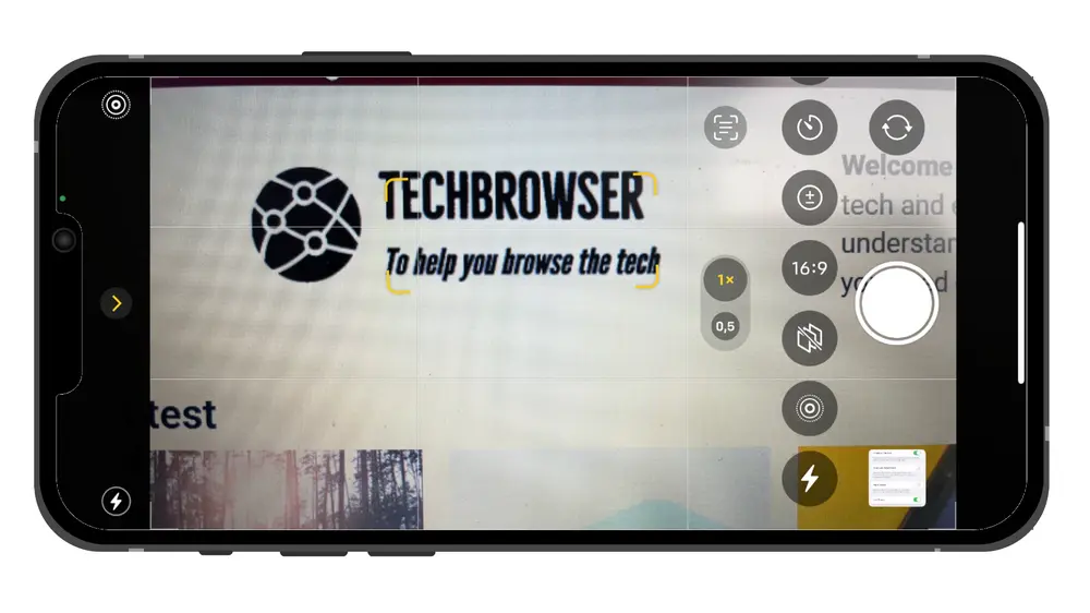How to keep the iPhone camera on a 16x9 ratio 2023