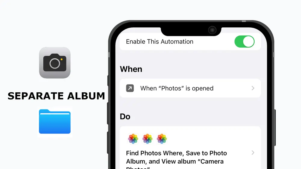 Automation to separate iPhone Camera Photos from others