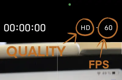 Changing video dimensions in the camera application on iPhones