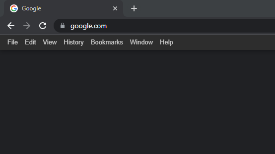 Example of the proper menubar extension in Google Chrome
