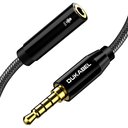 DUKABEL DC4 3.5mm TRS to TRRS Adapter Cable, Microphone Audio Adapter, TRS Female to TRRS Male